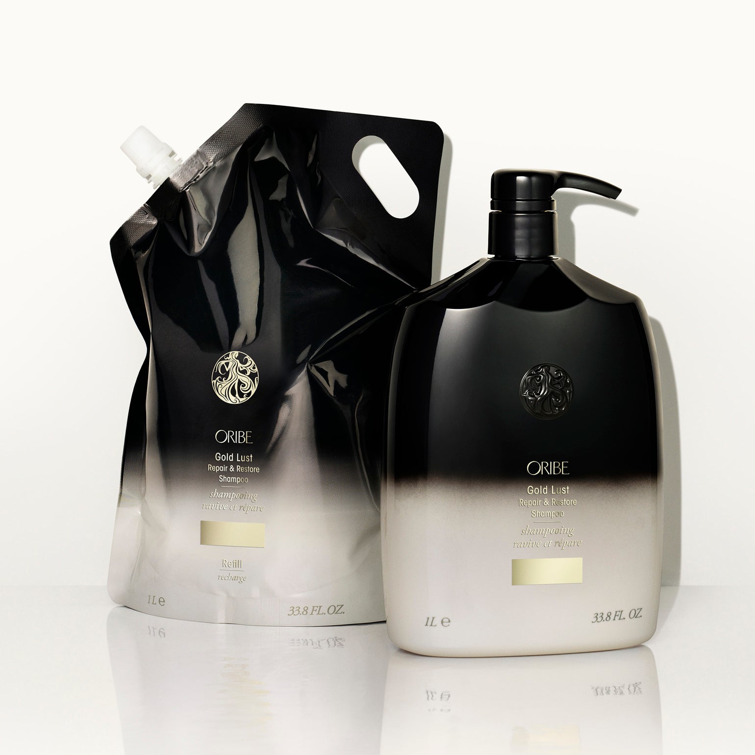 ORIBE Gold Lust Repair and Restore Shampoo Litre Refill Pouch Kroma Salon
